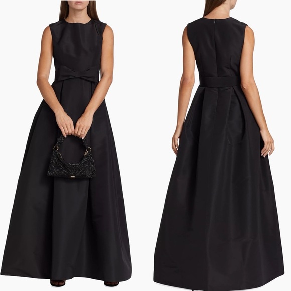 NWT Alexia Maria Grace Silk Faille Ball Gown Dress w/Removable Bow Belt Size 0 - Picture 3 of 16